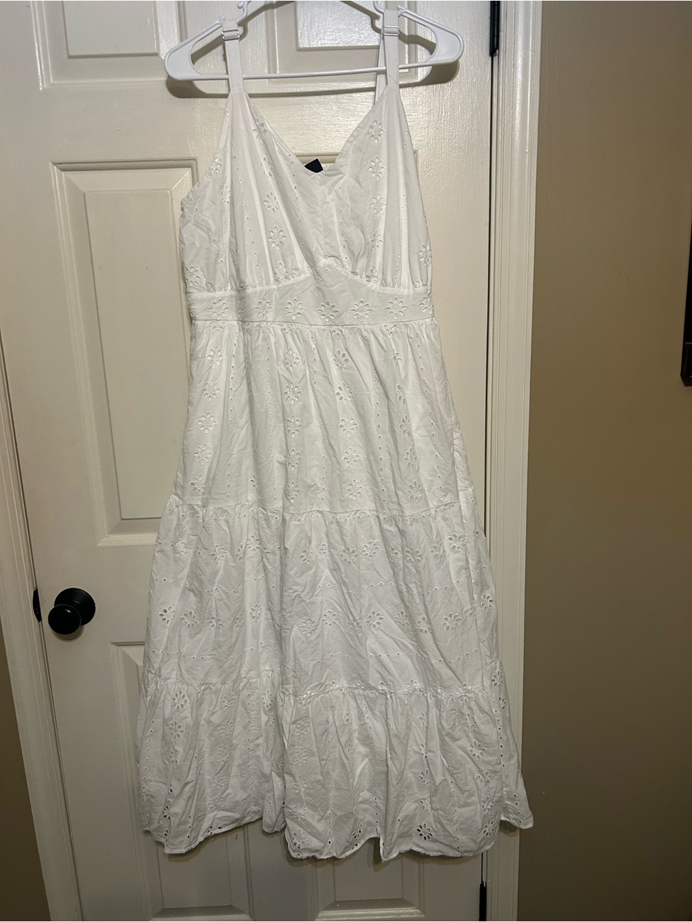 Lane Bryant midi eyelet dress plus size 16